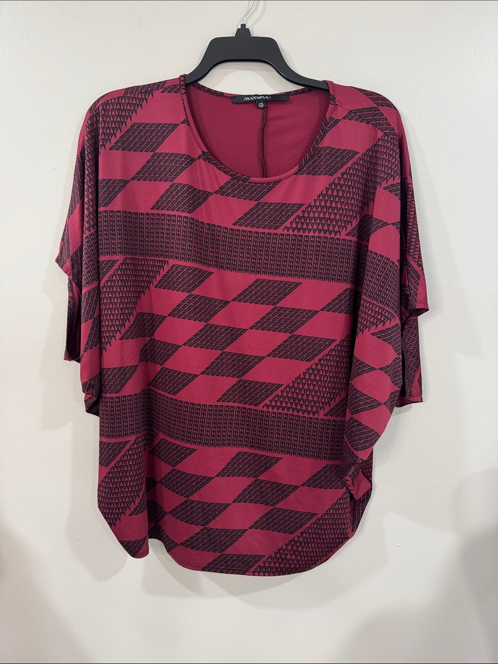Manaola Women's Geometric Dolman oversized tribal Sleeve Top